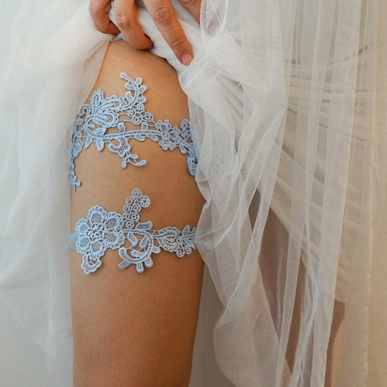 Conjunto de Cintos de Noiva Az - Garter Belt Set avaliação e preço