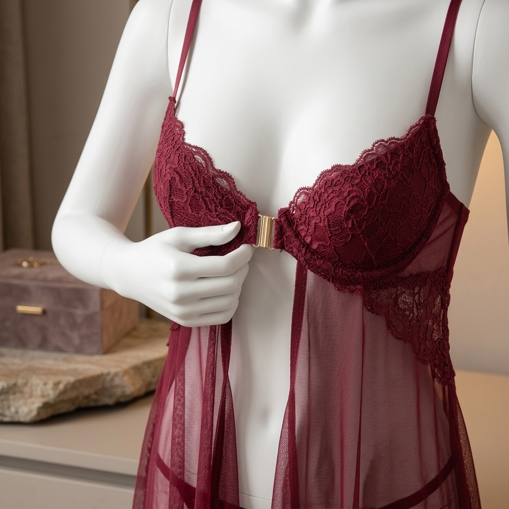 Lingerie Babydoll de Renda par - Babydoll Chemise Night avaliação e preço