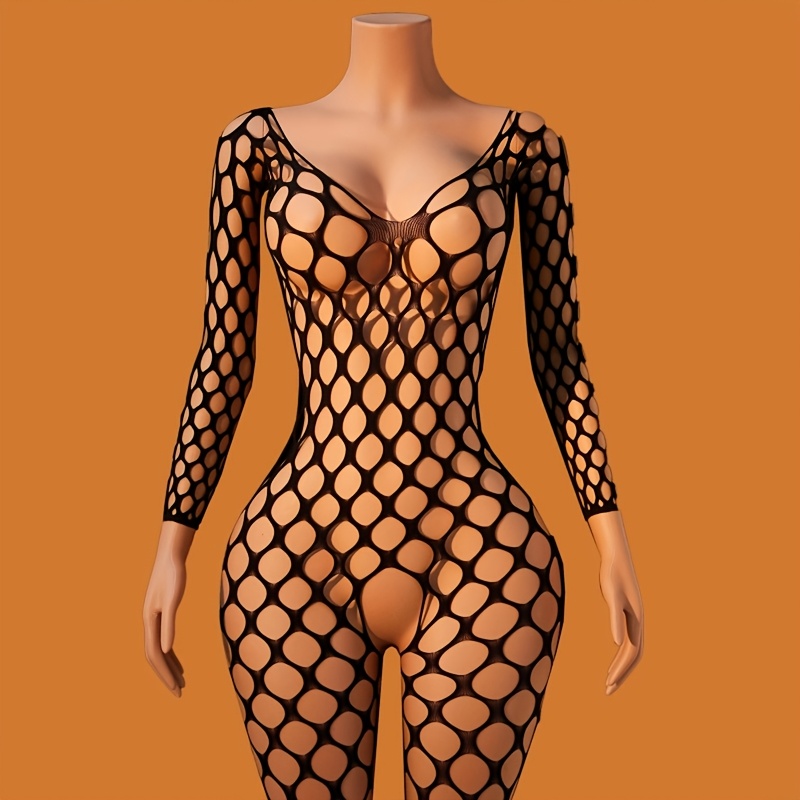 Conjunto de 3 Peças: Bodystock - Bodystocking Fishnet avaliação e preço
