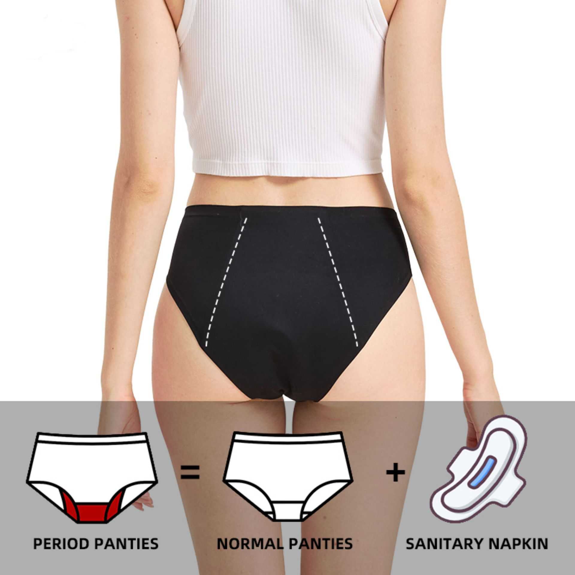 Calcinhas Menstruais Femininas - Period Panty Absorbent avaliação e preço