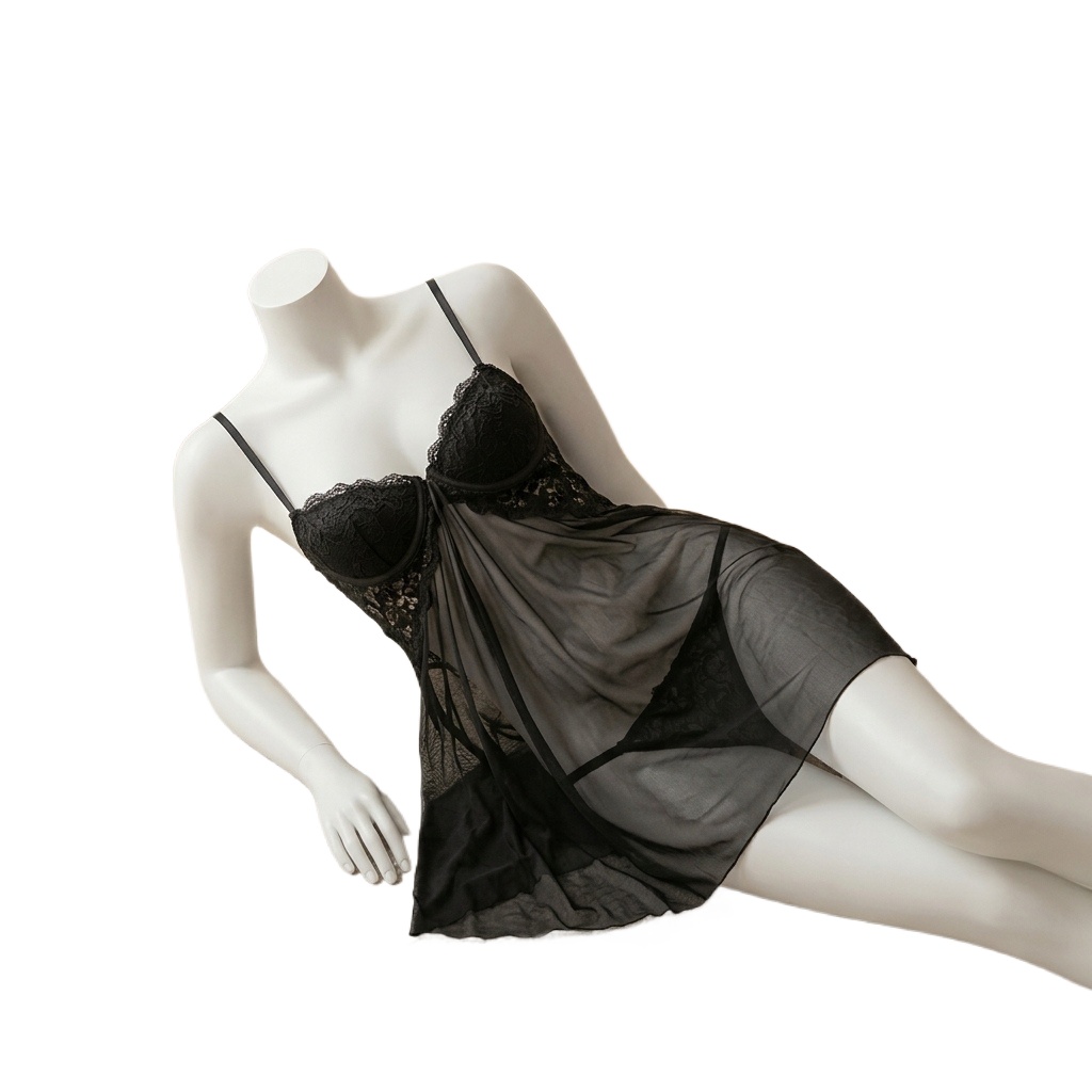Lingerie Babydoll de Renda par - Babydoll Chemise Night avaliação e preço