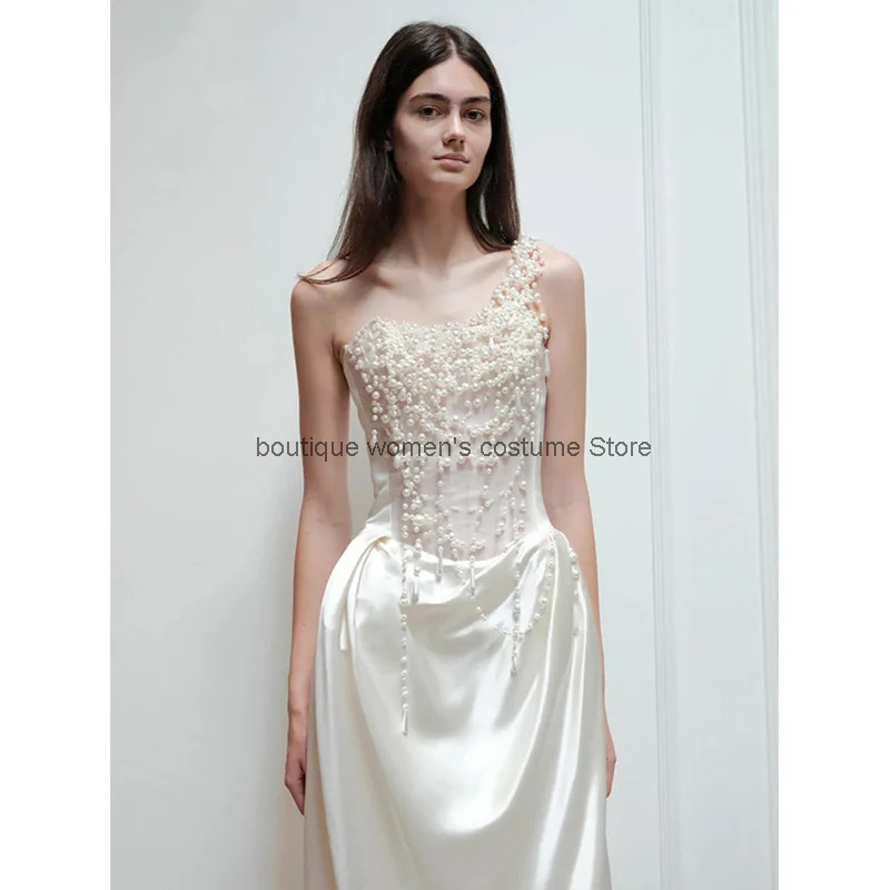 Cos 2025 vestido de noite fran - Slip Dress Satin avaliação e preço